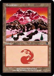 【Foil】(344)《山/Mountain》[ODY] 土地