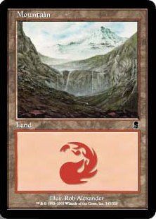 【Foil】(345)《山/Mountain》[ODY] 土地