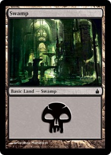 【Foil】(295)《沼/Swamp》[RAV] 土地