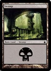 【Foil】(298)《沼/Swamp》[RAV] 土地