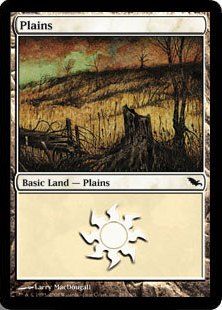 【Foil】(285)《平地/Plains》[SHM] 土地
