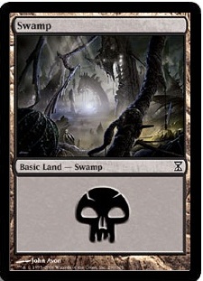 【Foil】(290)《沼/Swamp》[TSP] 土地