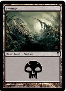 【Foil】(291)《沼/Swamp》[TSP] 土地