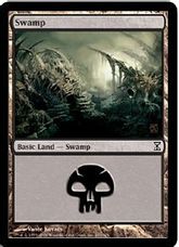 【Foil】(291)《沼/Swamp》[TSP] 土地