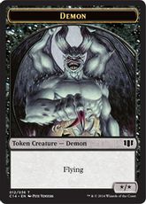 (012/016)《デーモン+ゾンビトークン/Demon+Zombie Token》[C14] 黒/黒