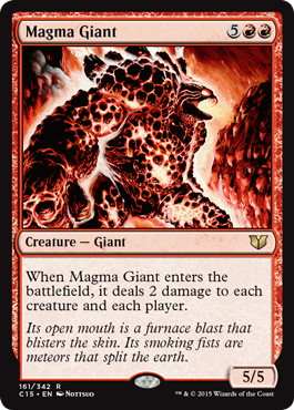 《マグマの巨人/Magma Giant》[C15] 赤R
