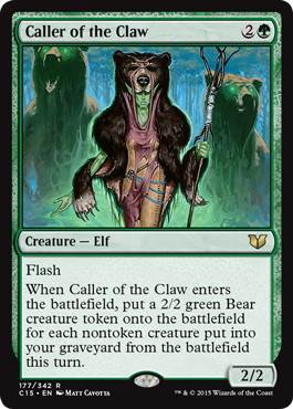 《鉤爪の統率者/Caller of the Claw》[C15] 緑R