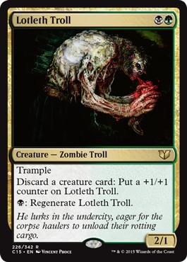 《ロッテスのトロール/Lotleth Troll》[C15] 金R