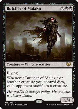 《マラキールの解体者/Butcher of Malakir》[C15] 黒R