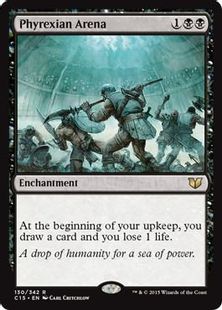 《ファイレクシアの闘技場/Phyrexian Arena》[C15] 黒R