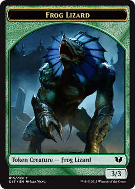 【超特価sale開催】  015/007)《カエル・トカゲ+細菌トークン/Frog Token Rizard+Germ マジック：ザ・ギャザリング