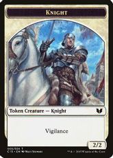 (024/005)《金+騎士トークン/Gold+Knight Token》[C15] 茶/白