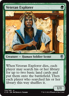 《老練の探険者/Veteran Explorer》[C16] 緑U