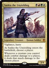 【Foil】《不撓のサスキア/Saskia the Unyielding》[C16] 金R