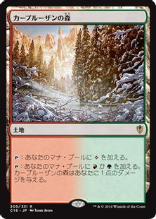 《カープルーザンの森/Karplusan Forest》[C16] 土地R