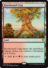 《根縛りの岩山/Rootbound Crag》[C16] 土地R