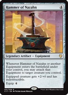 《ナザーンの槌/Hammer of Nazahn》[C17] 茶R