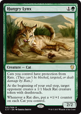 《飢えたオオヤマネコ/Hungry Lynx》[C17] 緑R