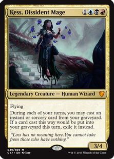 Foil】《反体制魔道士、ケス/Kess, Dissident Mage》[C17] 金R | 日本 