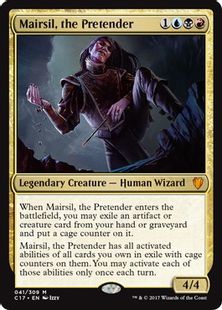 【Foil】《偽善者、メアシル/Mairsil, the Pretender》[C17] 金R