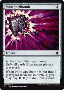 《虚無の呪文爆弾/Nihil Spellbomb》[C17] 茶C