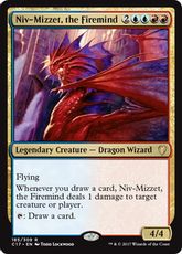 《火想者ニヴ＝ミゼット/Niv-Mizzet, the Firemind》[C17] 金R