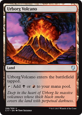 《アーボーグの火山/Urborg Volcano》[C17] 土地U