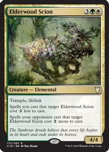 《老木の末裔/Elderwood Scion》[C18] 金R