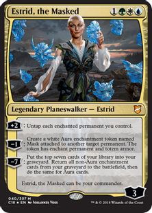 【Foil】《仮面使い、エストリッド/Estrid, the Masked》[C18] 金R