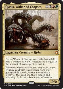 【Foil】《死体起こし、ジャイラス/Gyrus, Waker of Corpses》[C18] 金R