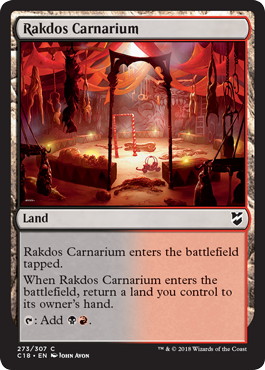 《ラクドスの肉儀場/Rakdos Carnarium》[C18] 土地C