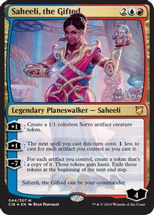 【Foil】《天智、サヒーリ/Saheeli, the Gifted》[C18] 金R