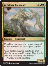 《ゼンディカーの具現/Zendikar Incarnate》[C18] 金U