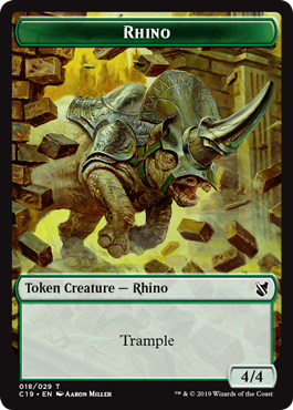(180)《サイトークン/Rhino Token》[C19] 緑/緑