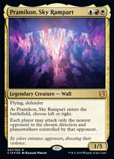 【Foil】《天空塁壁、プラミコン/Pramikon, Sky Rampart》[C19] 金R