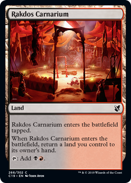 《ラクドスの肉儀場/Rakdos Carnarium》[C19] 土地C