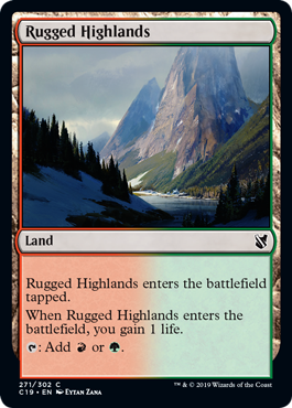《岩だらけの高地/Rugged Highlands》[C19] 土地C