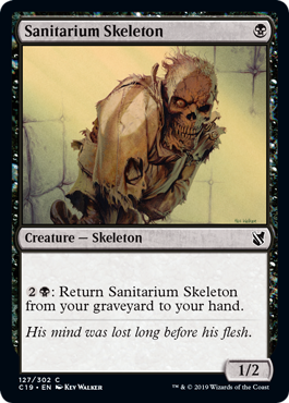《療養所の骸骨/Sanitarium Skeleton》[C19] 黒C