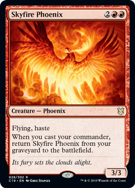 《空火のフェニックス/Skyfire Phoenix》[C19] 赤R