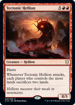 《地盤のヘリオン/Tectonic Hellion》[C19] 赤R
