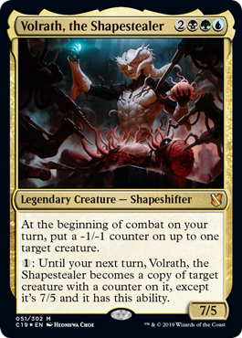 【Foil】《姿奪い、ヴォルラス/Volrath, the Shapestealer》[C19] 金R