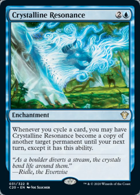 《水晶の共鳴/Crystalline Resonance》[C20] 青R