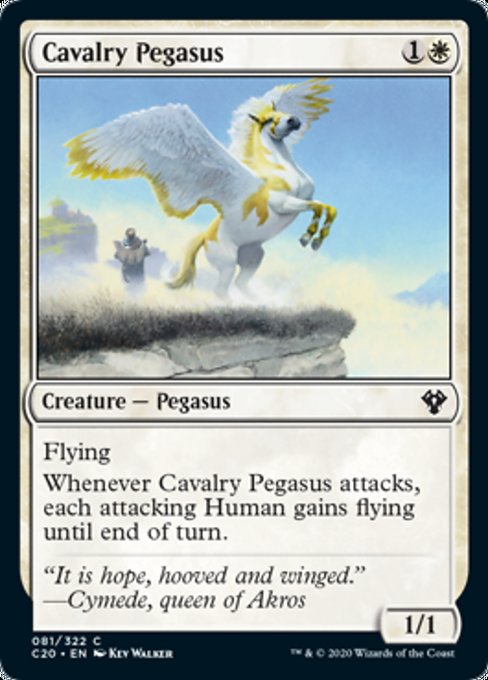 《乗騎ペガサス/Cavalry Pegasus》[C20] 白C