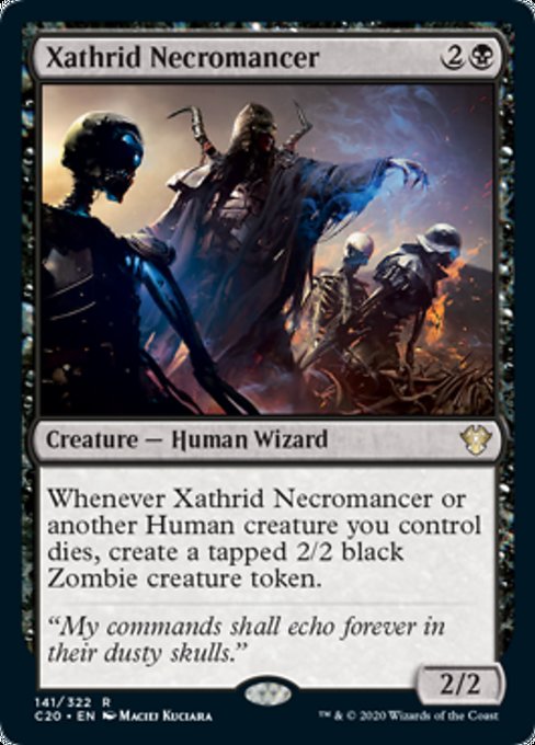 《ザスリッドの屍術師/Xathrid Necromancer》[C20] 黒R