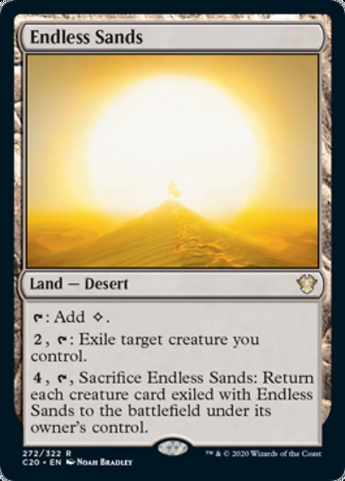 《終わりなき砂漠/Endless Sands》[C20] 土地R
