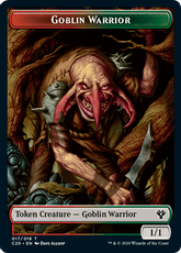 (017/008)《ゴブリン・戦士+ドレイクトークン/Goblin Warrior+Drake Token》[C20] 金/青