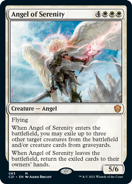 (083)《静穏の天使/Angel of Serenity》[C21] 白R