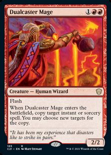 (165)《二重詠唱の魔道士/Dualcaster Mage》[C21] 赤R