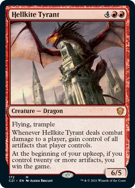 (172)《ヘルカイトの暴君/Hellkite Tyrant》[C21] 赤R