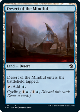 (287)《周到の砂漠/Desert of the Mindful》[C21] 土地C